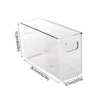 boîtes rangement transparentes plastique réutiliables poignées moderne minimaliste empilables garde manger réfrigérateur congélateur respectueux