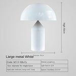 lampe table moderne métal doré forme champignon luxe éclairage intérieur maison