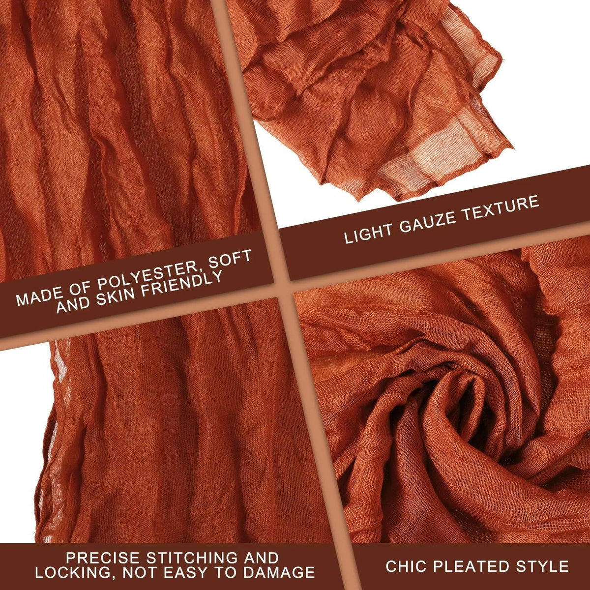 serviettes coton plissées rouge chic table maison restaurant 20x20inch
