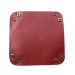 porte bijoux pliable simili cuir moderne bleu rose violet noir blanc minimaliste dorés 15x15cm