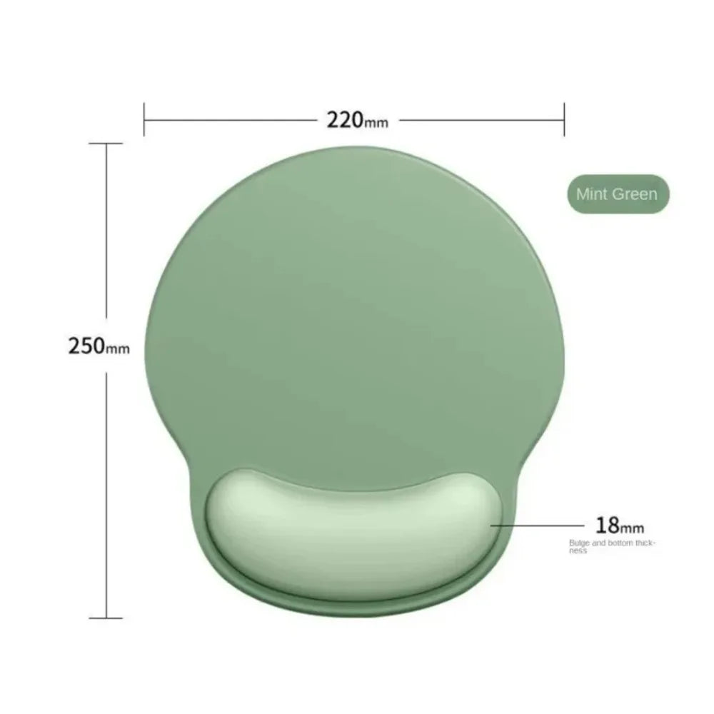 tapis souris ergonomique gradient vert menthe rose pâle gris anthracite doux confortable antidérapant repose