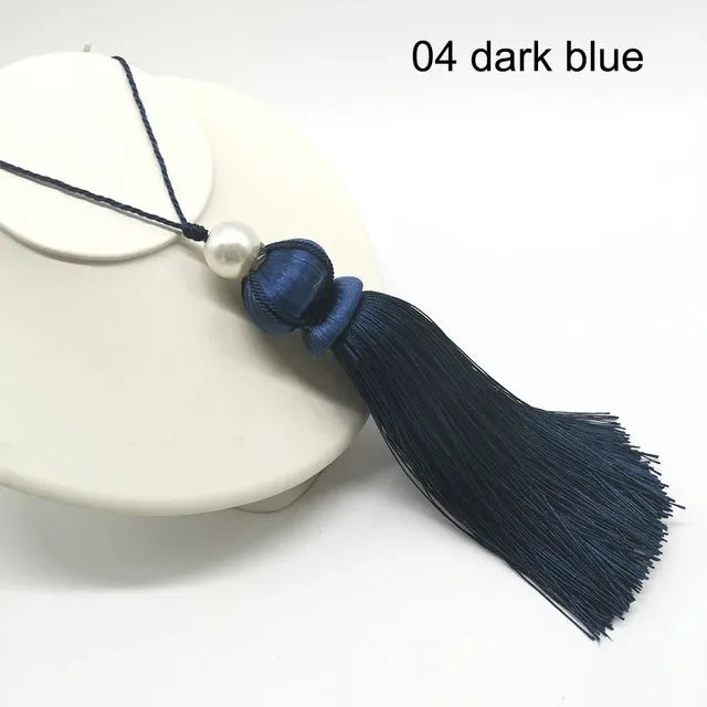 pompon élégant polyester couleur gris doré bleu rose vert marron uni opaque 30cm 10