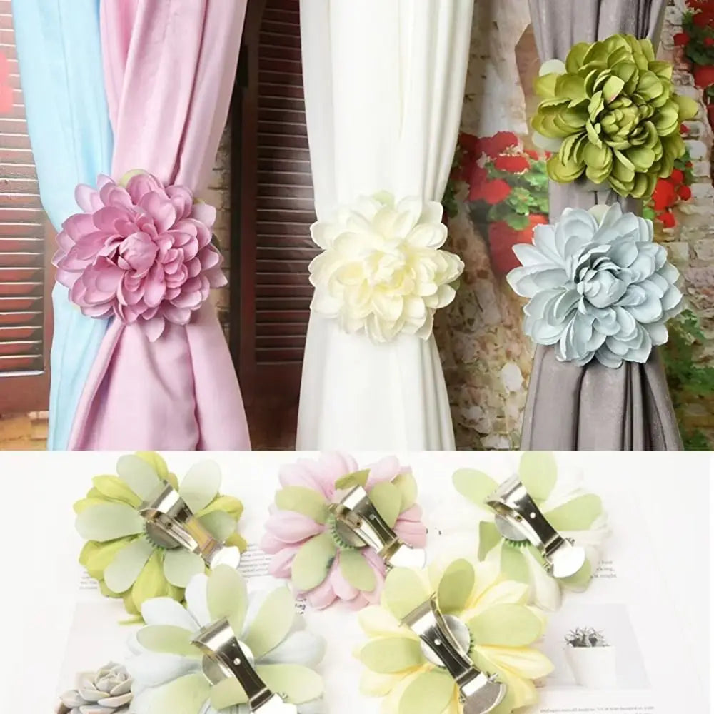 fleur artificielle moderne clip métallique multicolore décoration intérieure ornement chambre bleu rose jaune verte