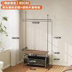 porte manteau moderne acier inoxydable gris roulettes vintage fonctionnel entrée chambre coucher