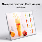 supports table lumineux transparents moderne clips inclusion câble alimentation boissons colorées caractère chinois minimaliste