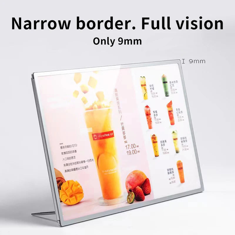 supports table lumineux transparents moderne clips inclusion câble alimentation boissons colorées caractère chinois minimaliste