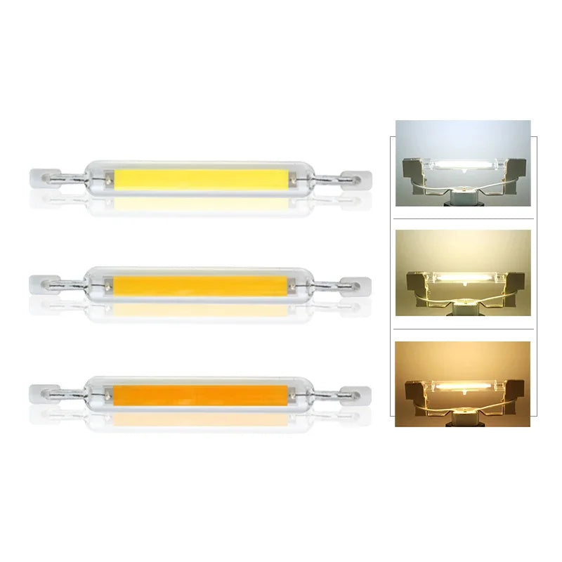 ampoule led r7s tube blanc moderne projecteur clips fixation intérieur salon
