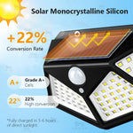 lumière solaire led extérieure ip65 moderne capteur mouvement triangles noirs autonomes