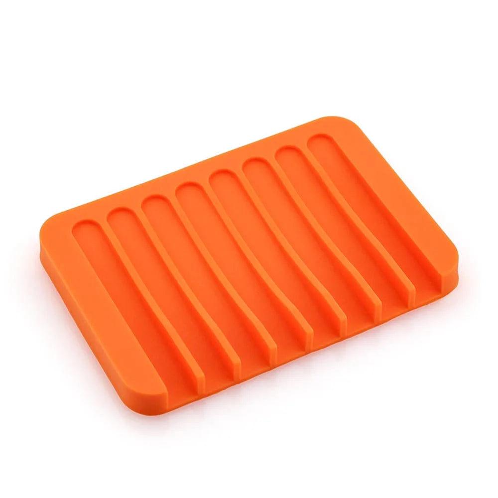 support savon silicone couleur rose moderne pratique antibactérien cuisine salle bain