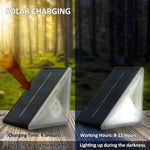 lampe solaire extérieure ip67 led rechargeable panneau solaire adhésif noir blanc moderne