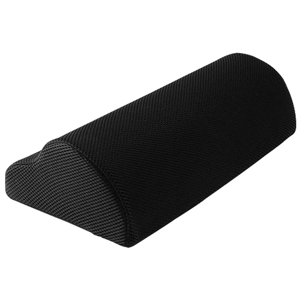 coussin repos pieds mousse mémoire forme polyester noir maille confortable ergonomique sous travail maison