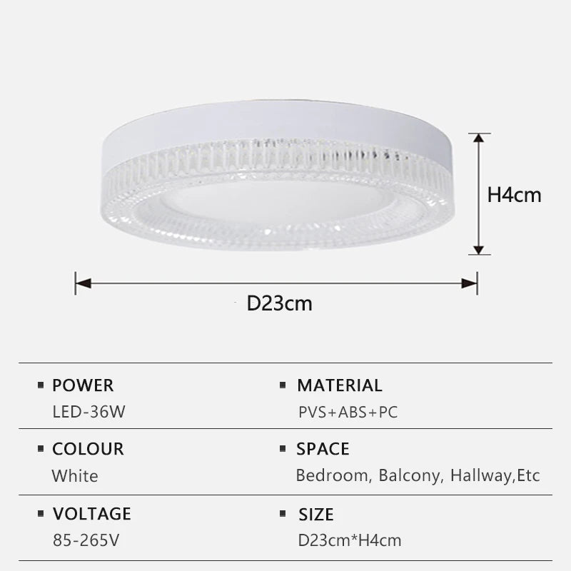 lampe led blanc imitation diamant cristal minimaliste chambre balcon couloir 3000k 6000k