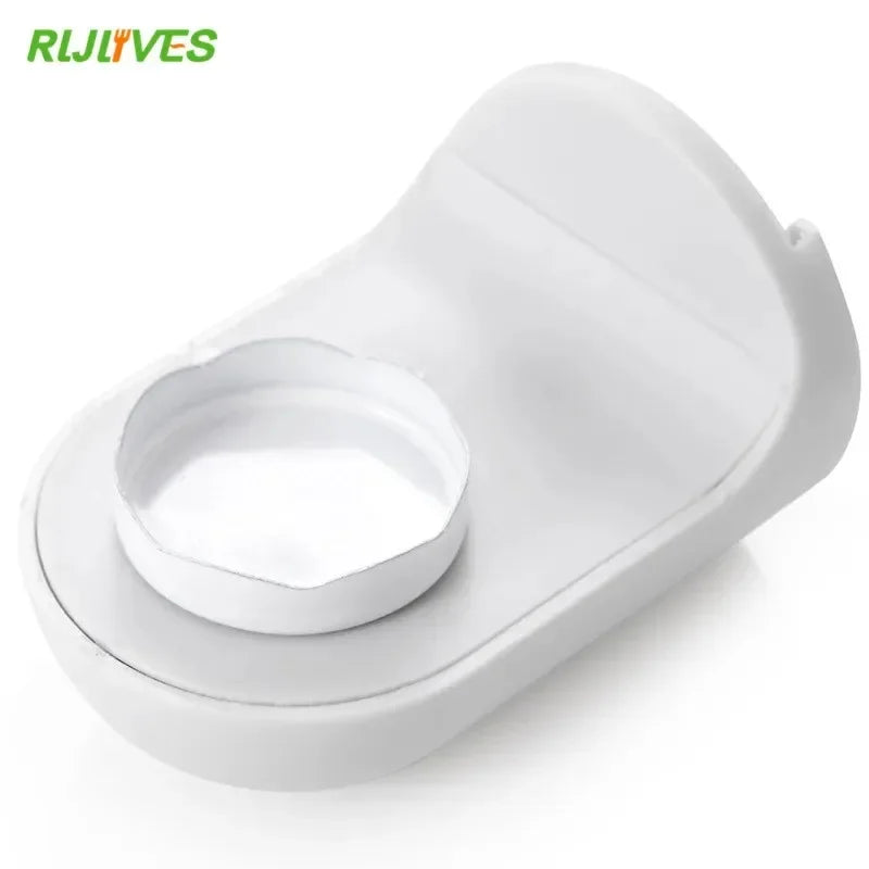 porte savon mural adhésif blanc texture granulée moderne salle bain antibactérien fixe évier pratique