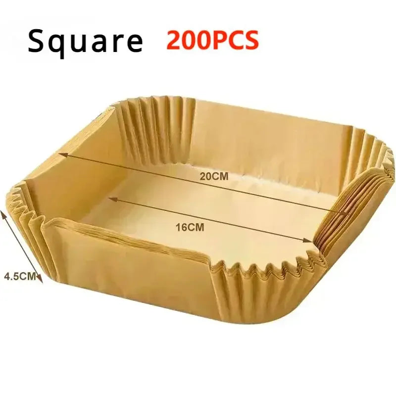papier cuisine antiadhésif tapis friteuse air moderne rectangle rond 100pcs 150pcs 200pcs respectueux environnement
