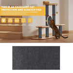 tapis protection chat gris uni tissé adhésif moderne fixe meuble mur 30cm 60cm