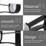 supports tringle rideaux plastique lisse moderne noir blanc fixations murales anneaux rideaux tringles