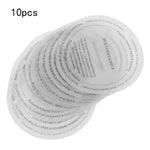 autocollants bougie parfumée blanc simples 10 pièces protection rondes minimalistes
