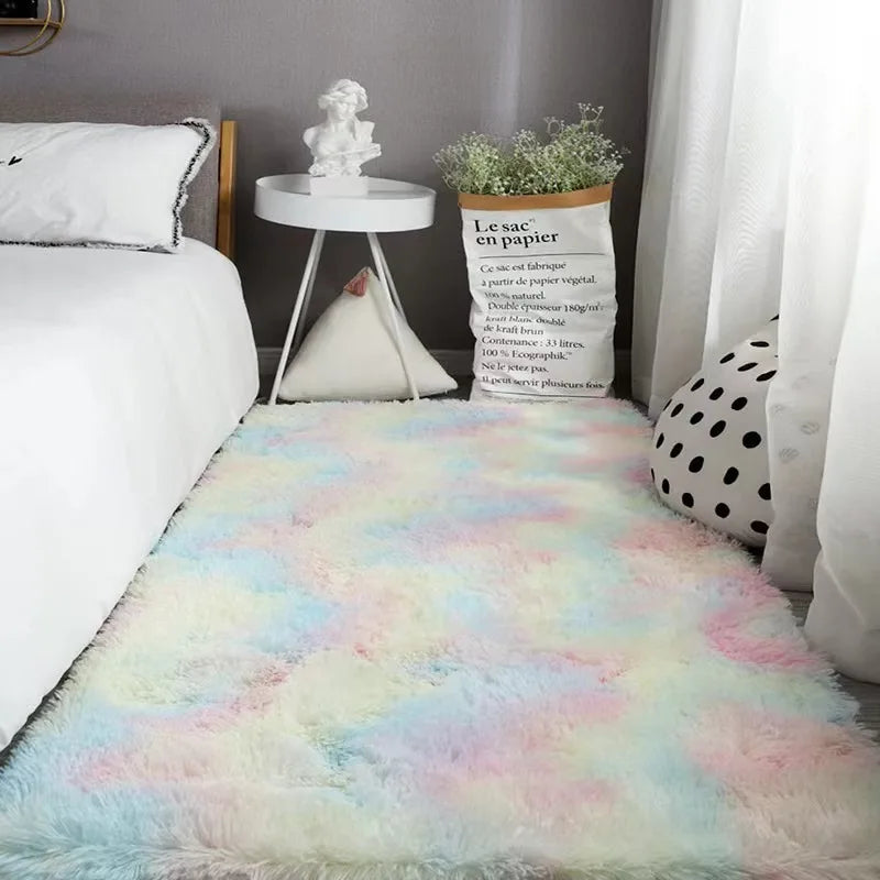 tapis doux gris clair peluche motifs floraux moderne confortable polyester lavage mécanique solide
