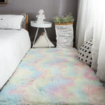 tapis doux gris clair peluche motifs floraux moderne confortable polyester lavage mécanique solide