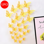 décoration gâteau papillons ornements floraux adhésifs or argent bleu rouge rose vàng trắng