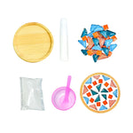 coasters mosaïque multicolores créatifs artisanal diy bambou transparents opaques