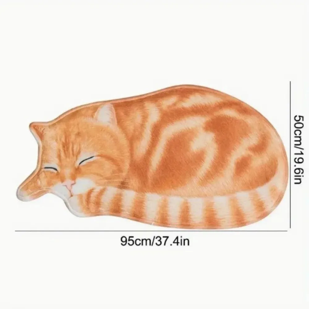 tapis gris noir orange rayures horizontales réaliste salon chambre anti salissure lavable machine