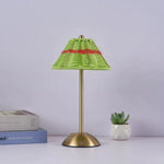 lampe table rechargeable led tressée bohème rouge verte marron chambre coucher rustic scandinave