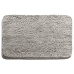 tapis bain antidérapant lavable machine couleur unie polyester marron gris blanc moderne