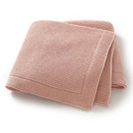 couverture bébé unisexe coton solide toute l'année rose fine opaque simple