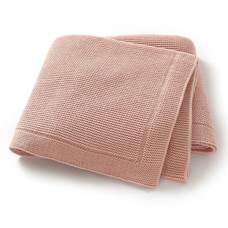couverture bébé unisexe coton solide toute l'année rose fine opaque simple