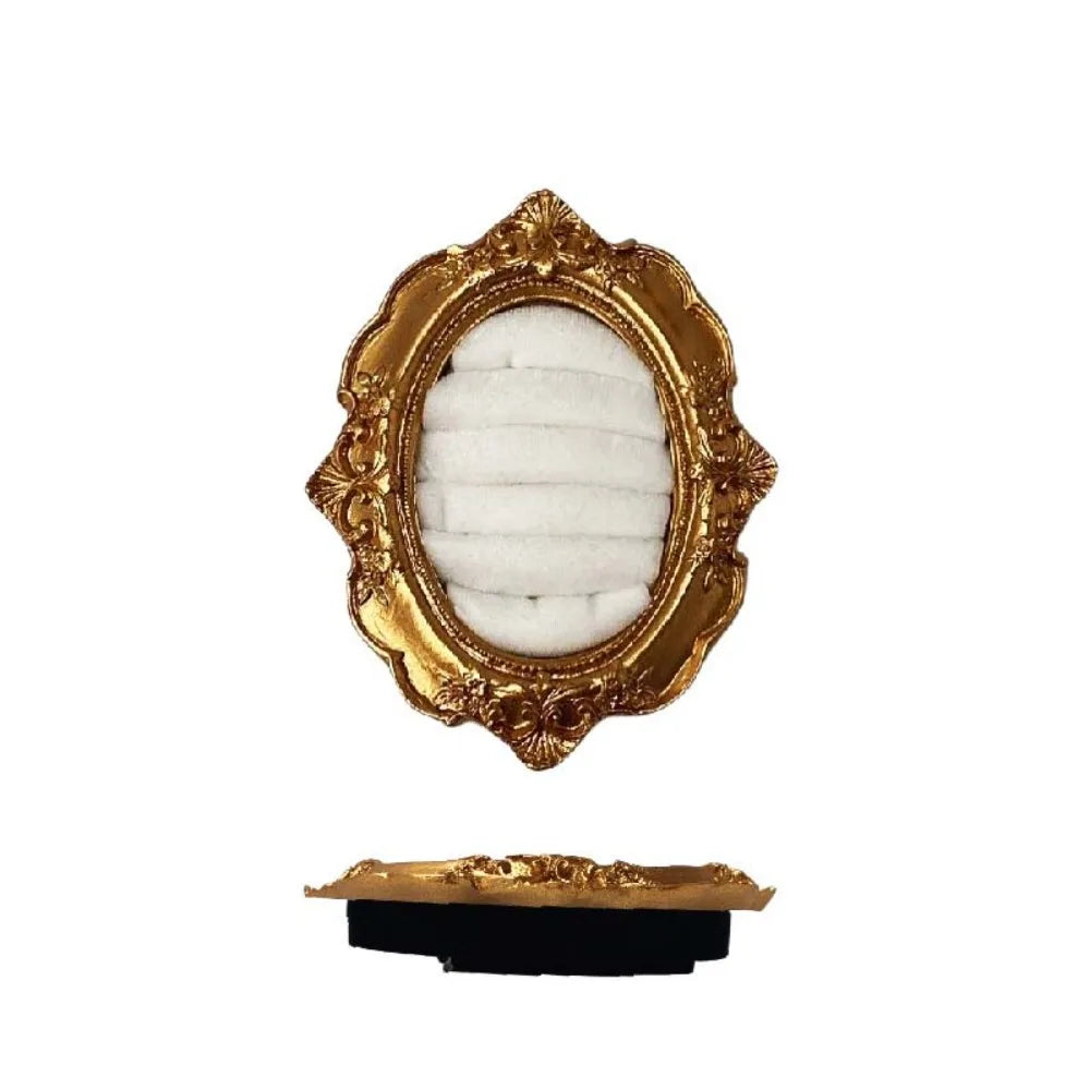 présentoir bijoux velours or rouge bleu rose blanc classique baroque box rangement bijoux