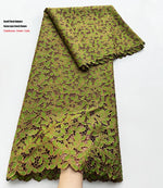 tissu dentelle or marron vert marron fuchsia vert bleu crème noir fleurs petites mariage