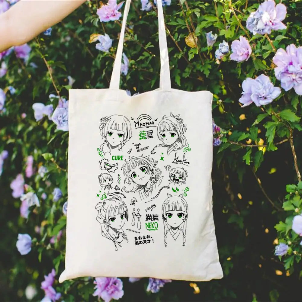 sac main blanc fille fleurs motifs floraux rétro décontracté sans fermeture éclair toileversible