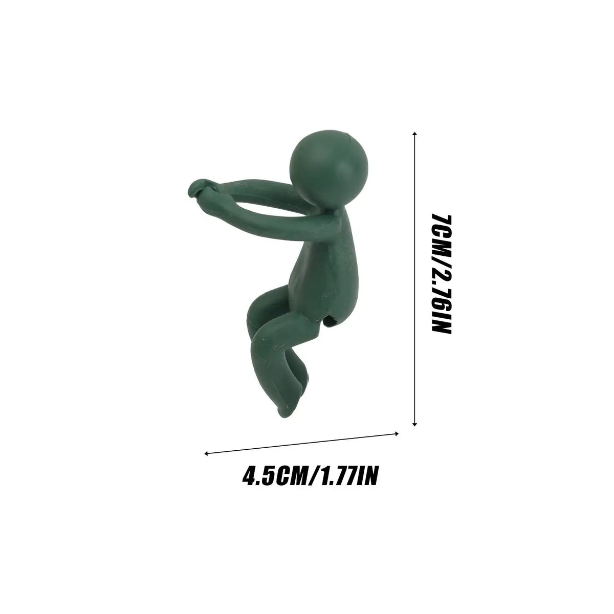 support plante hydroponique vert jaune personnage stylisé adhésif créatif intérieur fleuri ludique