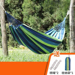 hamac toile rayé pliable camping balcon jardin sac rangement cordons