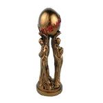 statue décorative résine bronze rouge figurines féminines globe art déco classement