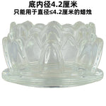bougies classiques orange rouge blanc hautes lumineuses sans fumée décoration maison urgence