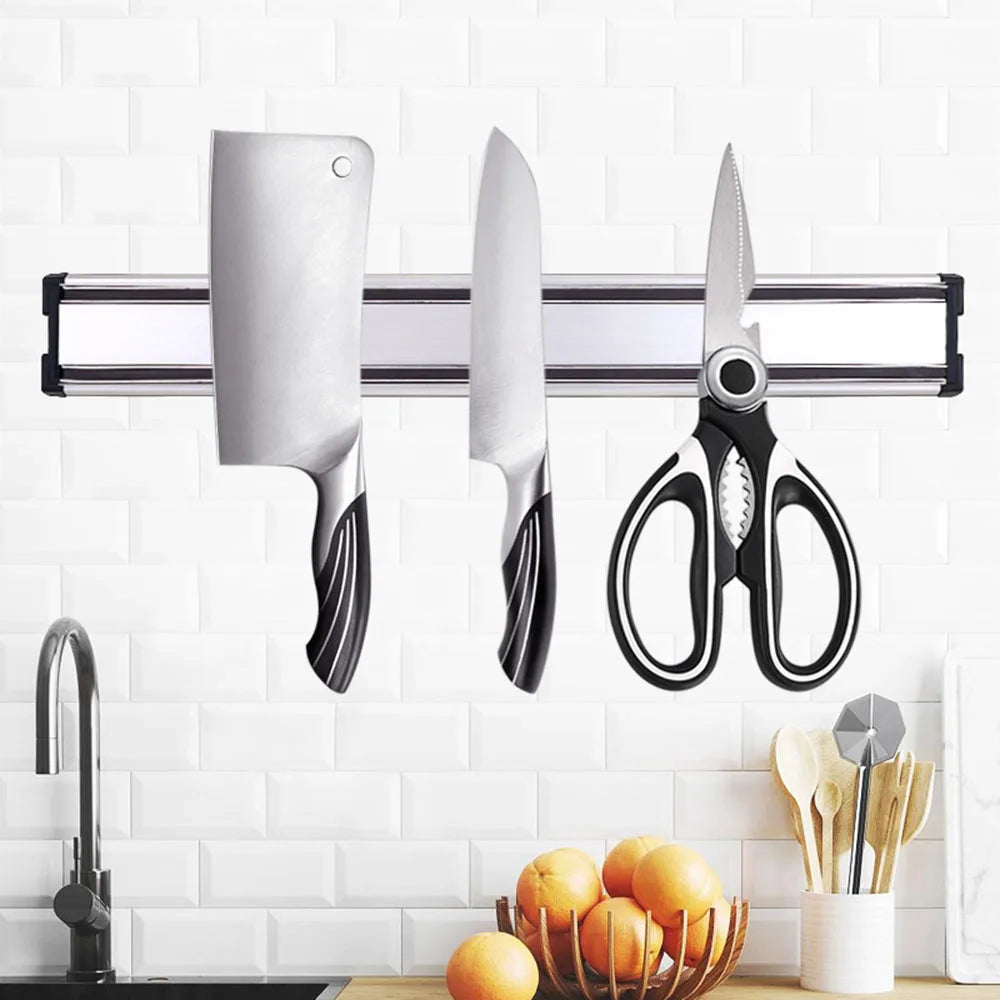 porte outils mural argenté moderne clous organiser outils cuisine maison