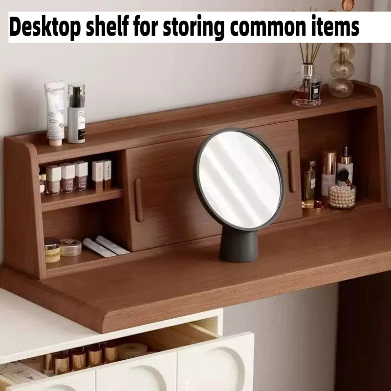 meuble maquillage miroir led six tiroirs tabouret moderne minimaliste chambre coucher