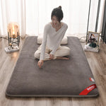 matelas pliable épais matelassé gris texture moderne automne hiver polyester