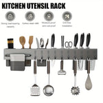 porte outils cuisine gris moderne porte couteaux fourchettes spatules pinces soufflets serviettes bpa free