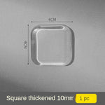 cache vidéo adhésif rond carré moderne transparent 93mm pack