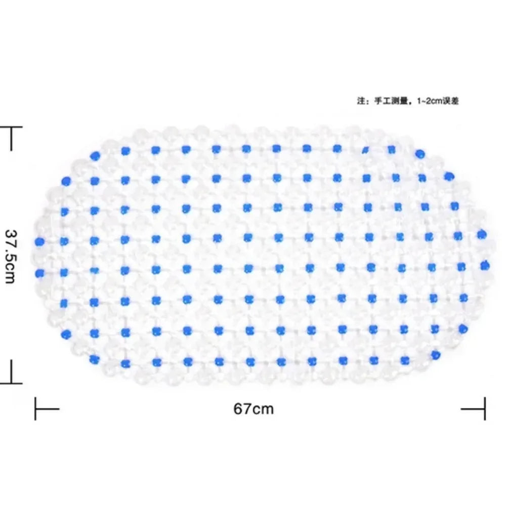 tapis bain antidérapant ventouse massage salle bain moderne couleurs variées transparent reliefs réguliers