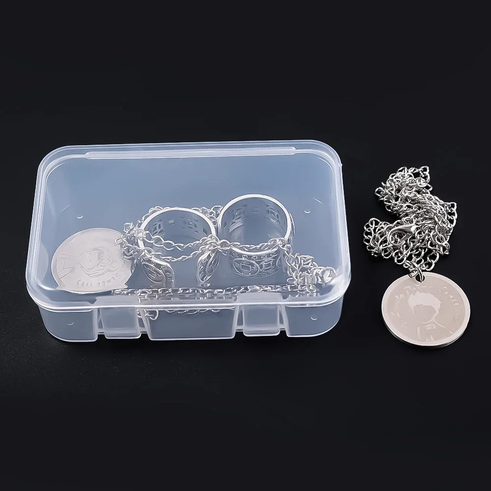 boîtes rangement transparentes plastique bijoux éponges rubans petits objets organisation pratique compact