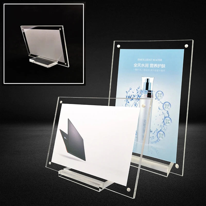 support présentation transparent moderne clips documents affiches certificats étiquettes prix a4 a5 a6 clips