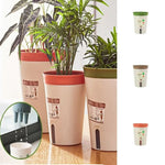 pots plantes plastiques couleurs beige orange vert modernes minimalistes dimensions