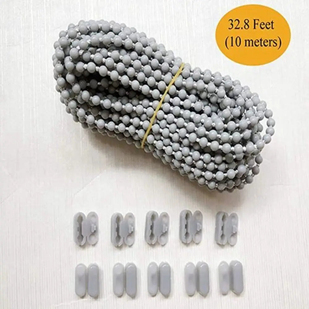 chaîne gris moderne durable clips fixation 10 mètres attache rideau vertical