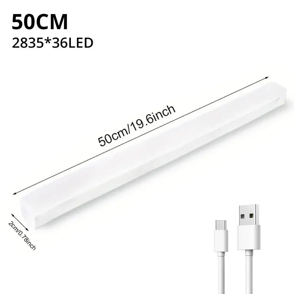 lampe induction corporelle rechargeable blanc moderne minimaliste clips chargeur 10cm 20cm 30cm 50cm