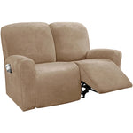 housses canapé relax velours machine lavable moderne rose clair gris bleu marron vert foncé