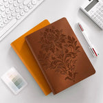 Stencil floral classique baroque marron clair peinture murale opacité 29.7cm 21cm